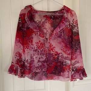Sheer blouse to be worn over camisole